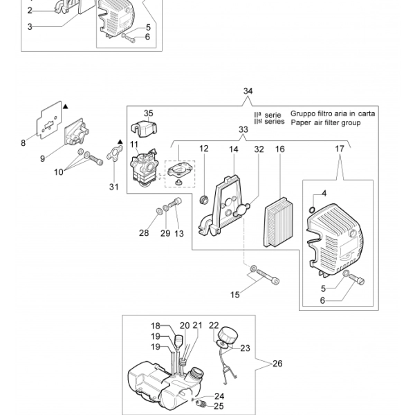 Захист бензобака мотокоси OLEO-MAC 746, 753, 755, EFCO 8460, 8550