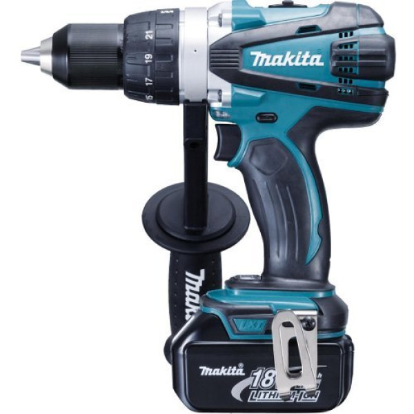 Дриль-шуруповерт ударний акумуляторний Makita DHP458 RFJ